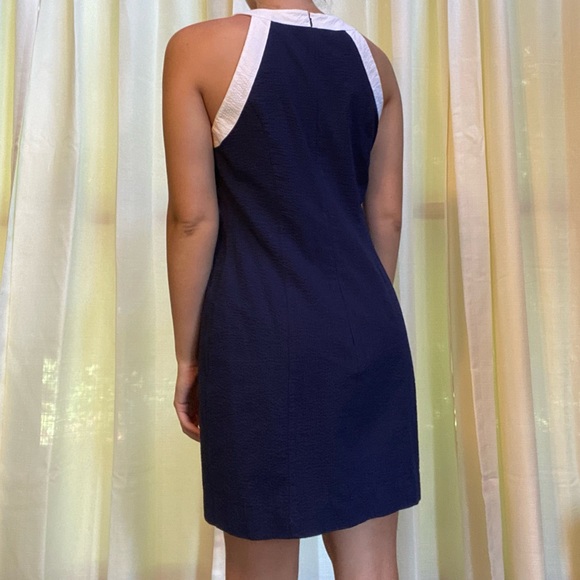 Lauren James navy and white dress. Size medium - Picture 2 of 3